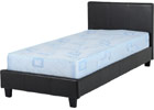 Prado Single Bed - Expresso Brown PVC