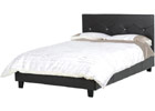 Tiffany Double Bed - Brown PU