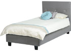 Tiffany Single Bed - Grey PU