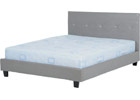 Tiffany Kingsize Bed - Grey PU