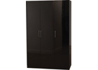 Charisma Three Door Wardrobe - Black Gloss