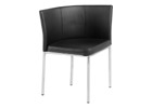 Black Faux Leather Dining Chair