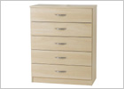 Four Drawer Chest With Silver Handles